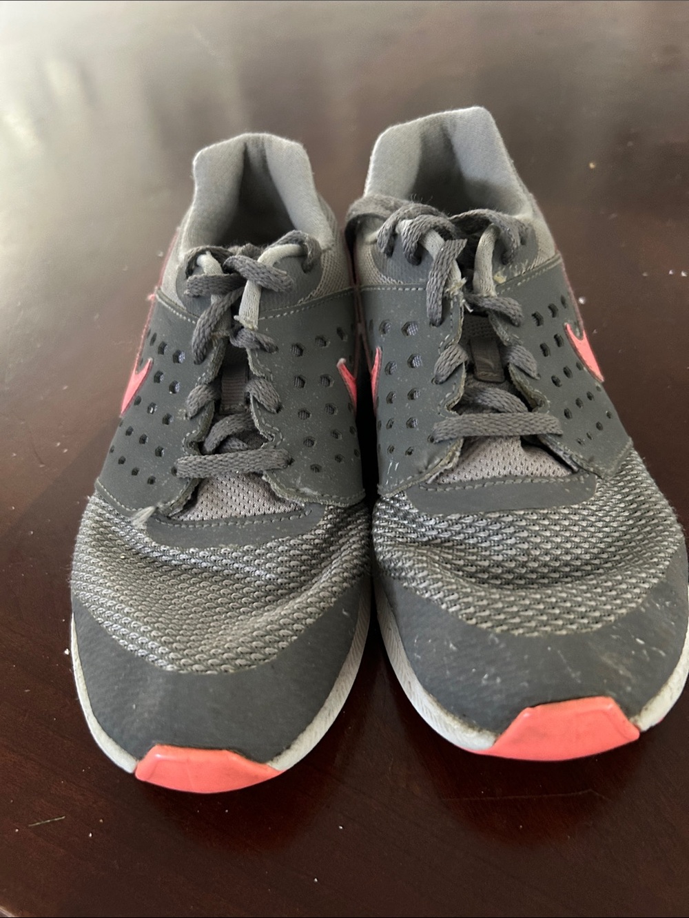 Nike Gray and Pink Women's Running Sneakers